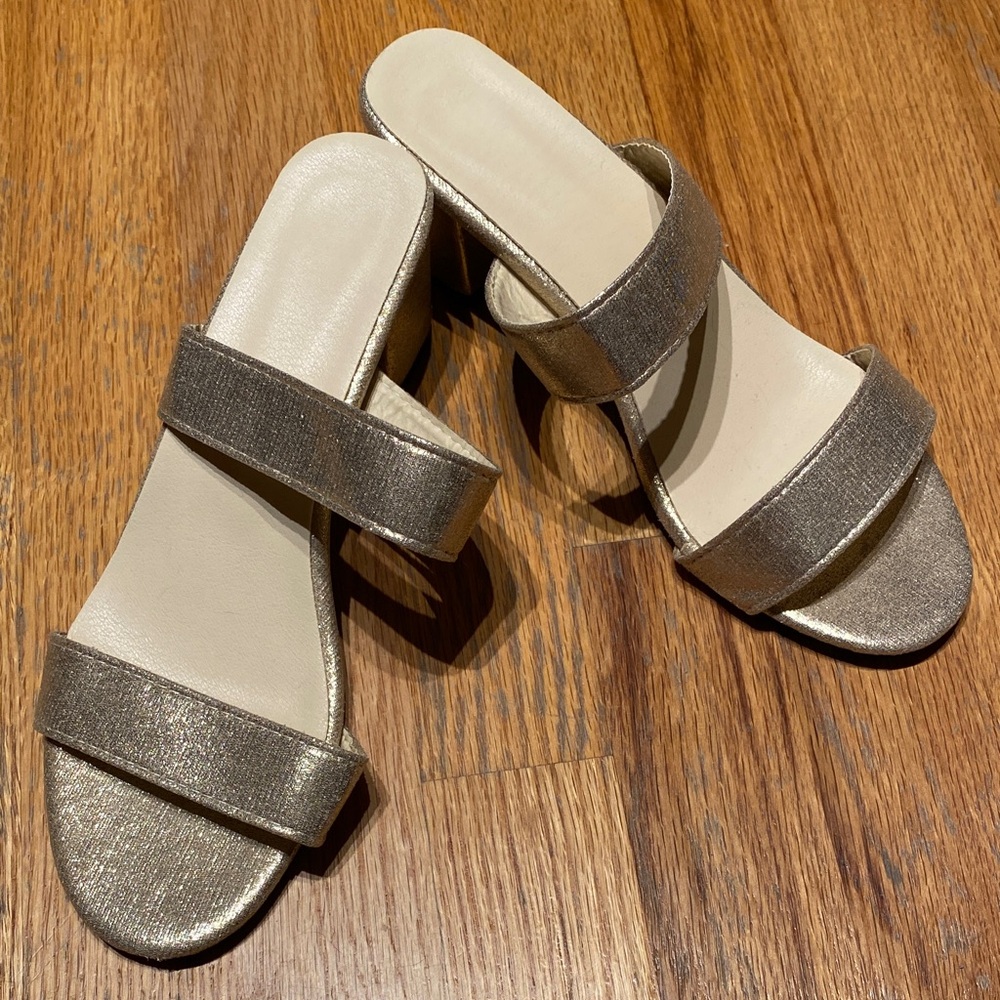 Elegant Gold Women's Slide Sandals